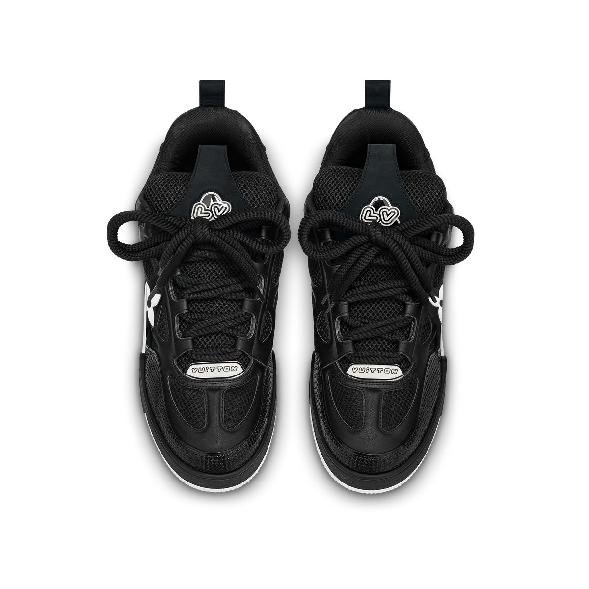 LV SKATE SNEAKER BLACK WHITE
